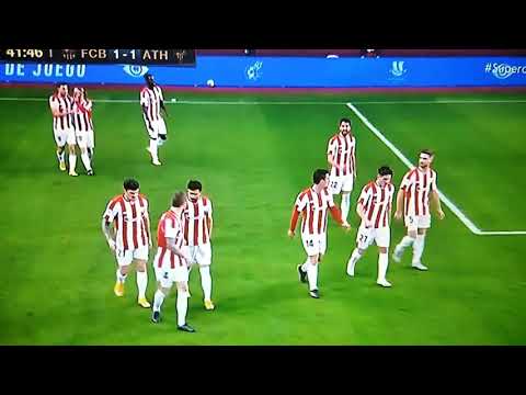 GOL del Athletic de Bilbao de De-Marcos al Barcelona