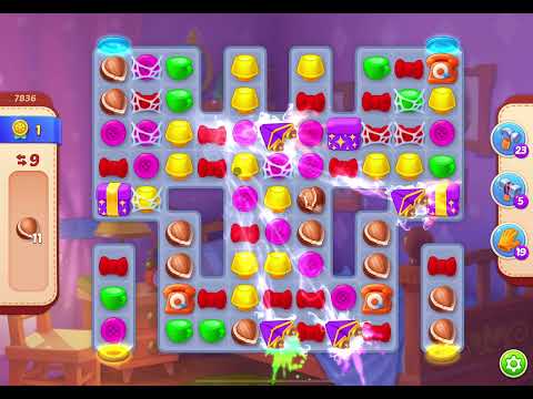 HomeScapes Level 7836 no boosters (17 moves)