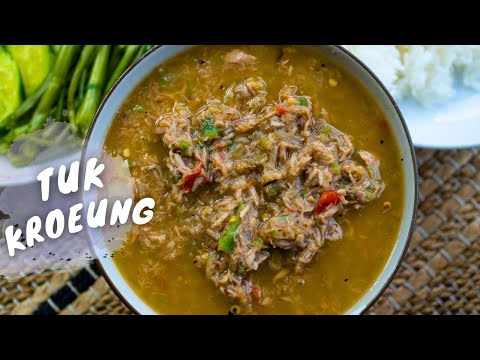 TUK KROEUNG | CAMBODIAN AROMATIC FISH DIP FOR VEGGIES USING CANNED TUNA | ទឹកគ្រឿង