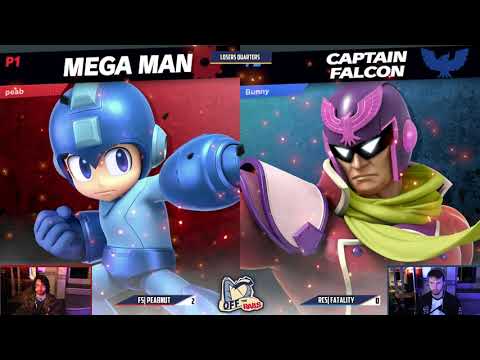 Off the Rails 2019 - Fatality(Falcon) VS Peabnut(Megaman) - Losers Quarters