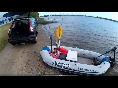 Intex Mariner 3 Inflatable Boat - Setup Process + (Surprise ending!)
