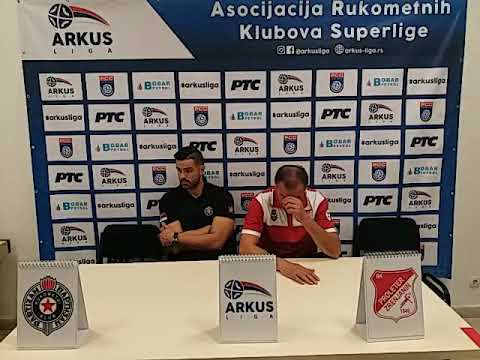 ARKUS liga 2. kolo / RK Partizan - RK Proleter / Konferencija za medije