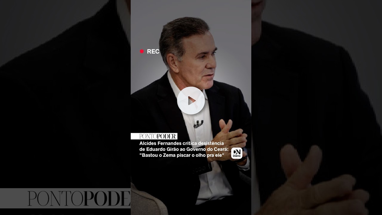Imagem da notícia 'Bastou Zema piscar o olho pra ele', diz Alcides sobre desistência de Girão ao Governo do Ceará
