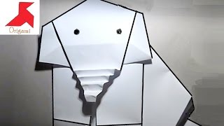 Как сделать оригами СЛОНА из бумаги А4 своими руками?