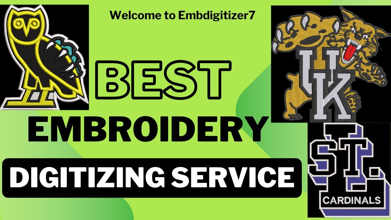 Custom Embroidery Digitizing Services In USA || Embroidery Digitizing for Logos