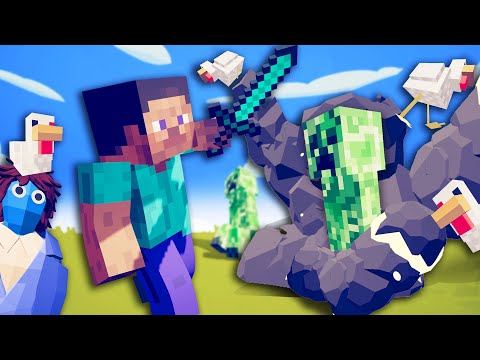 TABS Minecraft Faction - Totally Accurate CREEPER Explosions in Totally Accurate Battle SImulator