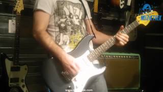 Video thumbnail for Squier - Vintage Modified Stratocaster HSS RW Charcoal Metallic Test by Bozuk Bant