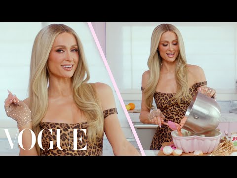 Paris Hilton Bakes a Strawberry Cake | Vogue