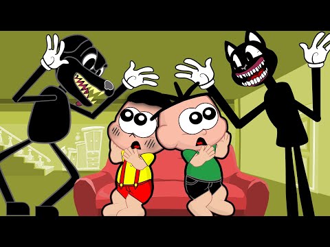 Cebolinha e Cascão Enfrentam Os Malvados Cartoon Dog e Cartoon Cat - Desenho Animado