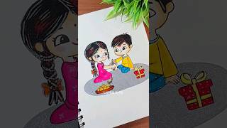 Raksha Bandhan drawing ❤️ | #shorts #lipikaarts #viral