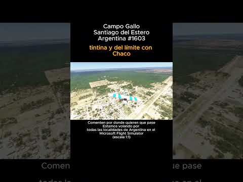 Campo Gallo, Santiago del Estero desde el Microsoft Flight Simulator #campogallo #santiagodelestero