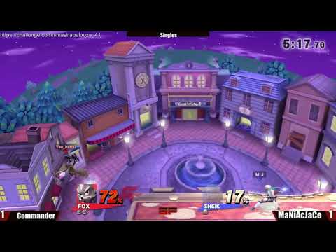 SmashaPalooza 41: Losers Finals - Commander (Captain Falcon, Fox) vs MaNiAcJaCe (Sheik)