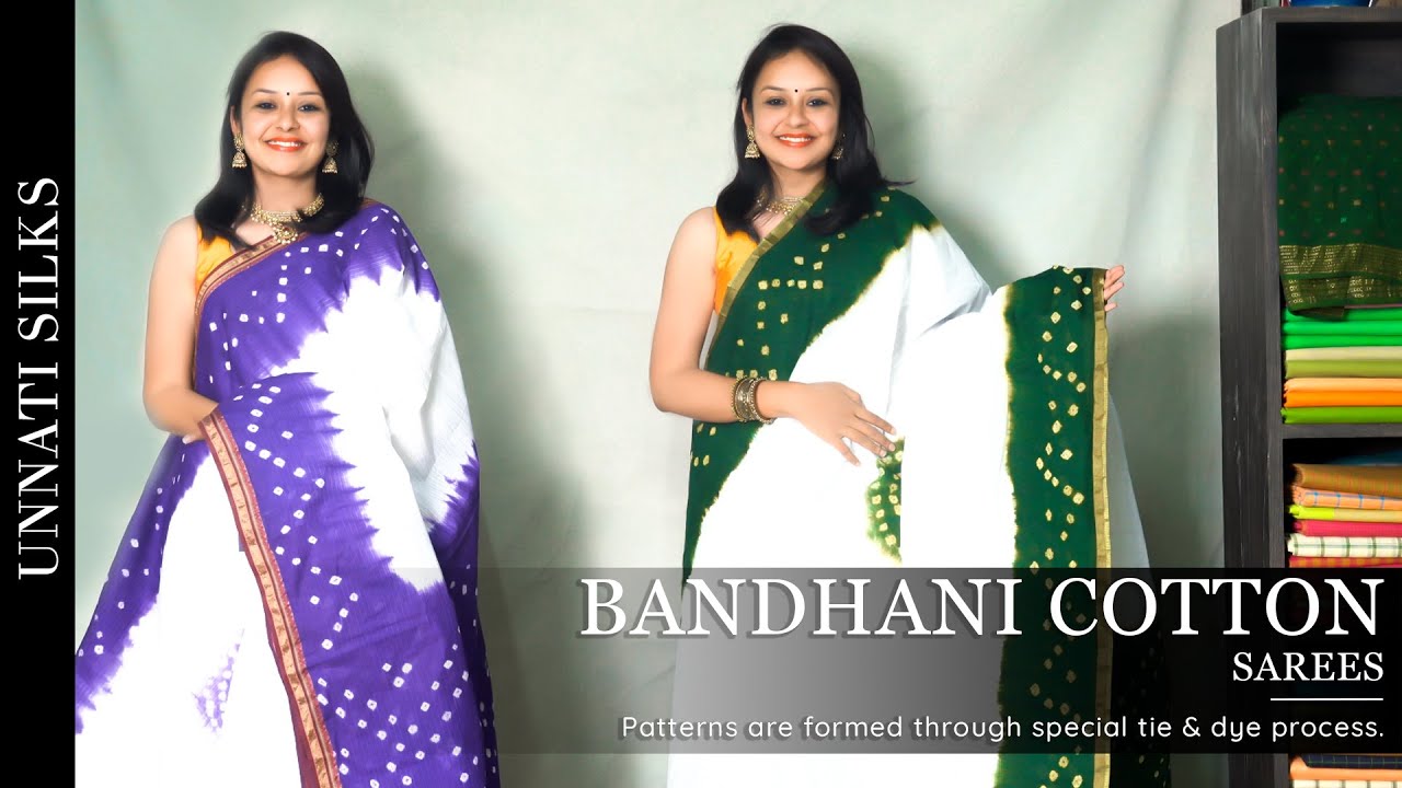 Amazing Bandhani Sarees from Rajasthan | Shop Online in Unnatisilks
