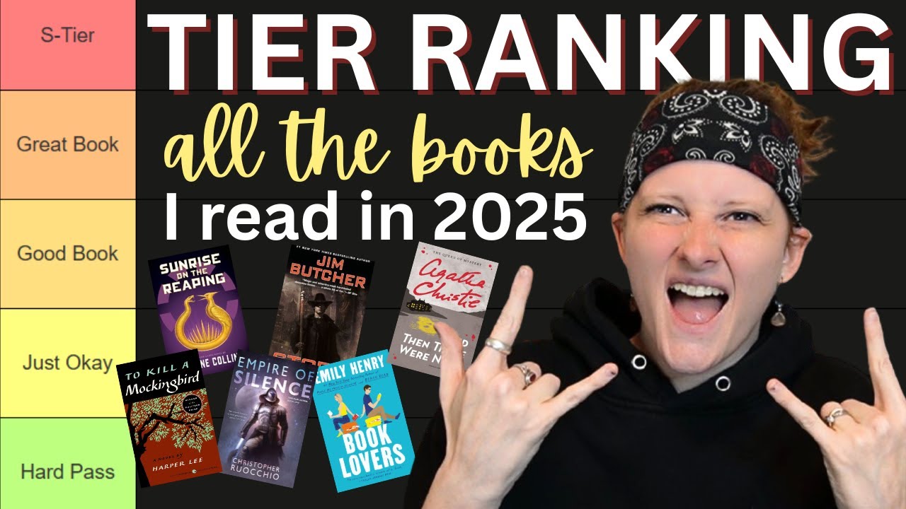 Tier Ranking My Entire 2025 Reading List - Best vs Worst