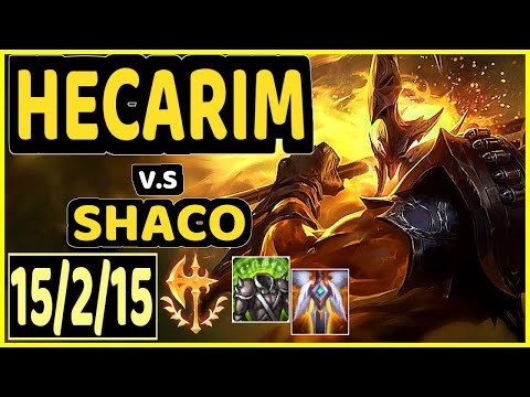 4LAN (HECARIM) vs SHACO - 15/2/15 KDA JUNGLE GAMEPLAY - BR Ranked MASTER