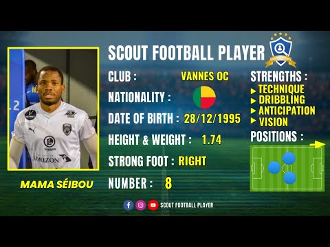 MAMA SÉIBOU 🔵 MIDFIELDER 🔵 BENIN & VANNES OC  🔵 BEST OF 2022/2023 HD
