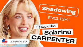 Shadowing English Practice with SABRINA CARPENTER | Kitchen & Cooking Vocabulary (Lesson #50)