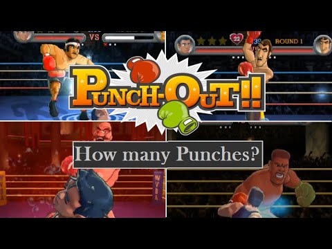 How many punches are needed to beat Punch-Out!! (Wii) - Contender Mode?