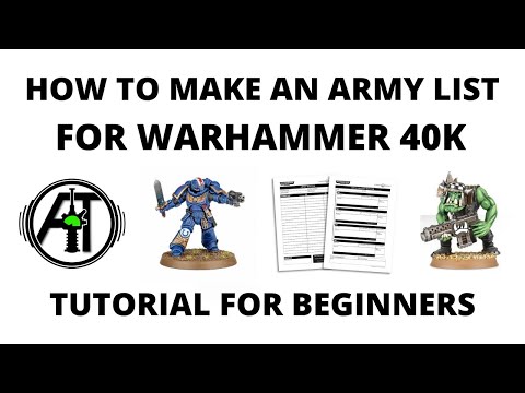 How to Make an Army List for Warhammer 40K - Tutorial to Write Rosters for Beginners