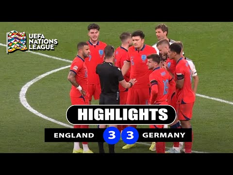 England 3 - 3 Germany | Highlights | UEFA Nations League | 27th September 2022
