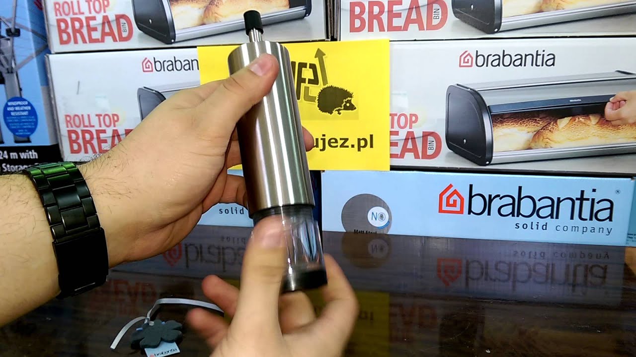 Watch video BRABANTIA - Pojemnik do serwowania oliwy octu Stal matowa 611421 - www.kupujez.pl Now BRABANTIA - Pojemnik do serwowania oliwy octu Stal matowa 611421 - www.kupujez.pl