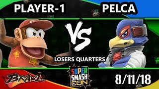 SSC 2018 SSBB - Player-1 (Diddy Kong) Vs. Pelca (Falco) Brawl Losers Quarters