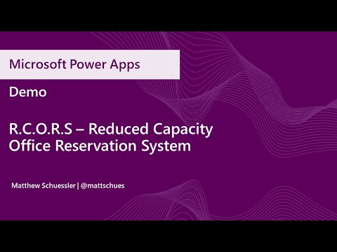 Reduced Capacity Office Reservation System R C O R S – Demo
