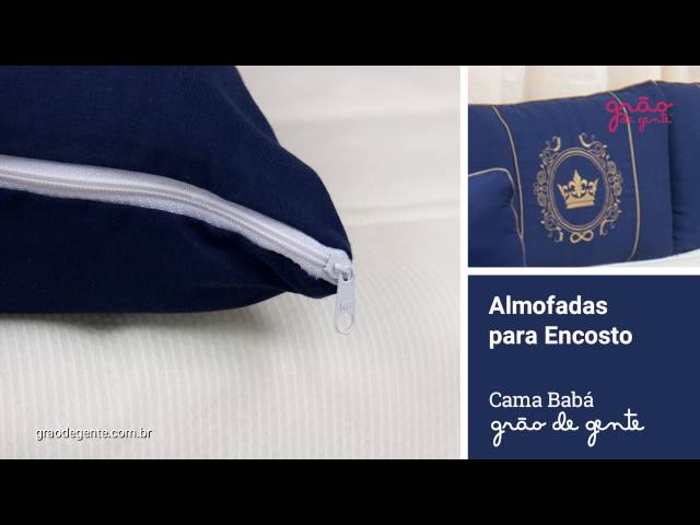 Kit Cama Babá Coroa Brasão Marinho | Ref: 53307