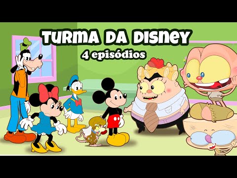 Capa de Mongo e Drongo em 4 episódios com Mickey, Pato Donald, Pateta e Minnie - Desenho animado com Disney