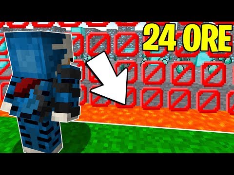 GIOCO PER 24 ORE SENZA SALTARE SU MINECRAFT ITA!!