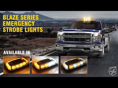 Xprite Amber Blaze Series 36W LED Rooftop Strobe Light with Magnetic Base