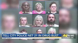 21 Arrested in Perry County Meth Bust