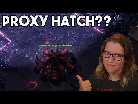 Zerg Proxies A Hatchery In Response To My 2 Rax