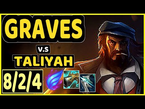 GRAVES vs TALIYAH - 8/2/4 KDA JUNGLE CHALLENGER GAMEPLAY - EUW