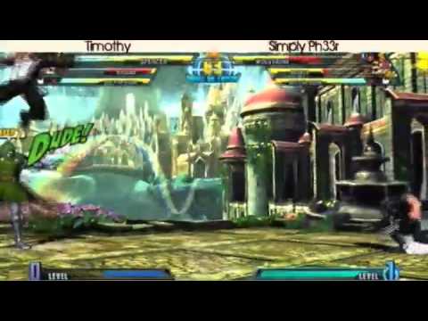 2-28-11 Timothy (Haggar/Spencer/Doom) vs Simply Ph33r (Wekser/Wolverine/Doom) - MvC3