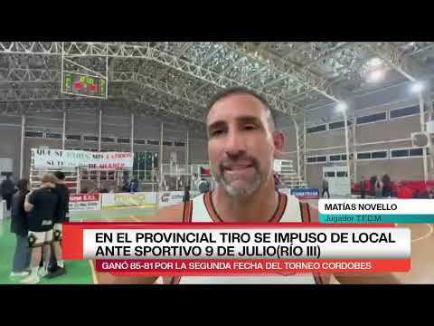 TIRO CONSIGUIÓ UNA VICTORIA ANTE SPORTIVO 9 DE JULIO DE RÍO TERCERO