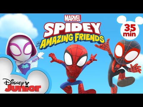 Spidey's Best Moments! | Compilation | Marvel's Spidey and His Amazing Friends | @disneyjunior