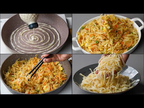 Did You Have 1 Cup Flour, You Can Make This Homemade Noodles Recipe | Delicious Noodles Recipe
