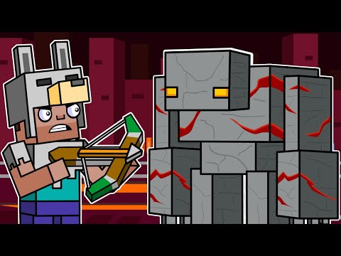 Golem & Redstone Mines | Block Squad (Minecraft Animation)