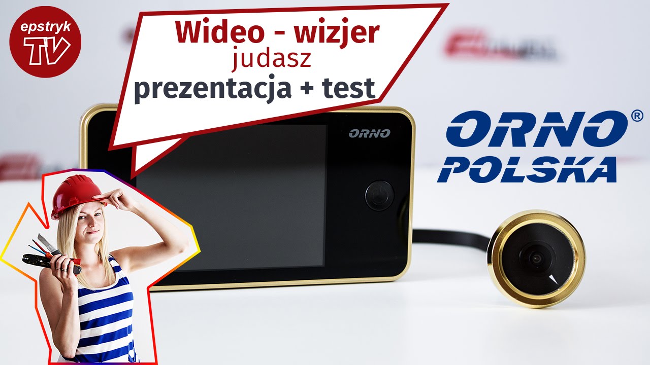 Elektroniczny wideo wizjer judasz do drzwi ORNO - wideo prezentacja TEST