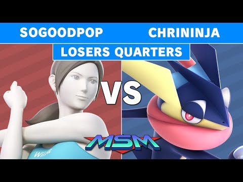 MSM Online 4 - Sogoodpop (Wiifit) Vs Chrininja (Greninja) Losers Quarters - Smash Ultimate