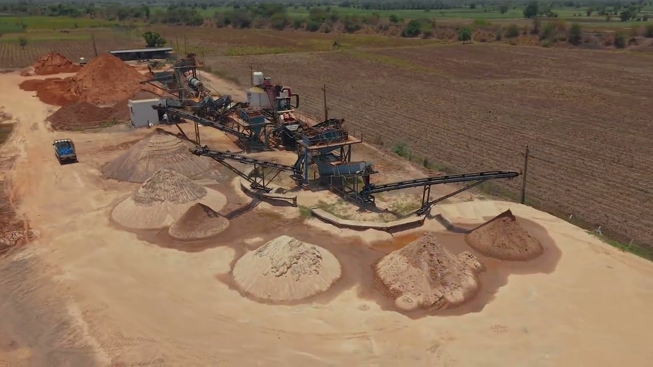 Jhagadia Washed Silica Sand plant video