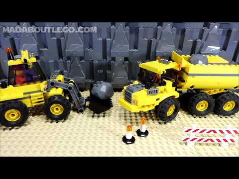 YouTube thumbnail: LEGO City Loader and Dumper.