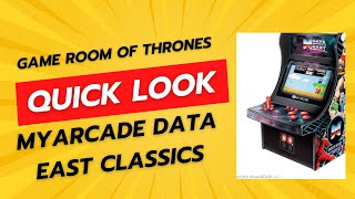 Quick Look - MyArcade Data East Classics Mini Arcade Review #dataeast #myarcade #quicklook #arcade