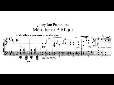 Ignacy Paderewski | Mélodie in B Major