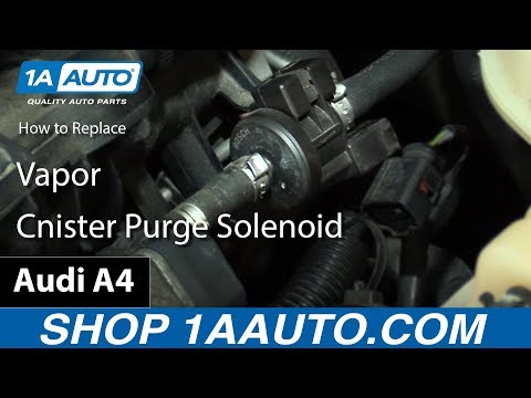 How to Replace Vapor Canister Purge Solenoid 05-09 Audi A4