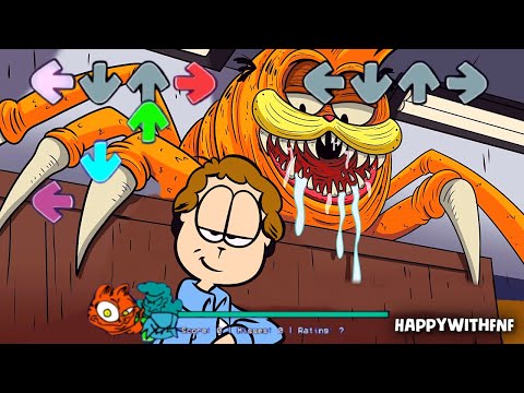 Scary New GARFIELD Monster wants Lasagna in Friday Night Funkin be like | FNF GOREFIELD