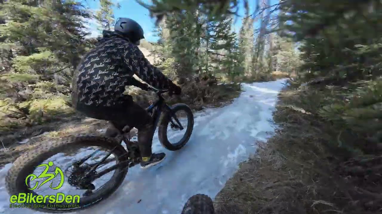 Jasper National Park Great Divide Trail to Overland Trail on Big Red & Rented Fat Tire E-Bike
