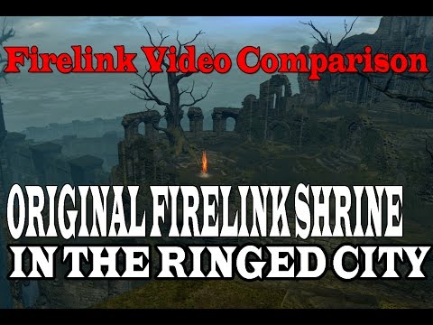 Dark Souls 3 Ringed City - Firelink Shrine From Dark Souls 1 (Video Comparison)