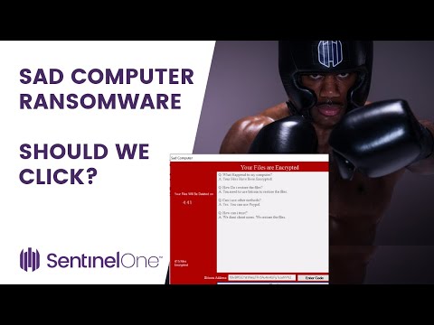 Sad Computer Ransomware. Should we click?